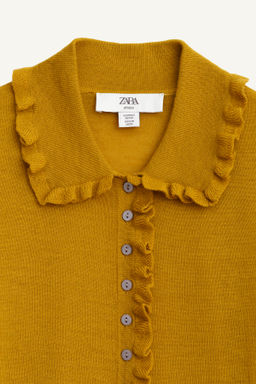 LIMITED EDITION 100% WOOL RUFFLE JACKET - Zara фото 3