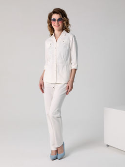 25210 Жакет белый