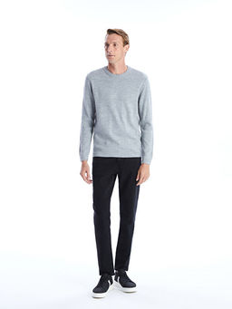 Bisiklet Yaka Erkek Triko Kazak