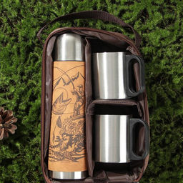 Набор Русская рыбалка, термос 500 мл, кружка 2 шт - Mode forrest фото 10