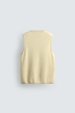 CHALECO PUNTO ESTRUCTURA / Beige claro - Zara фото 7