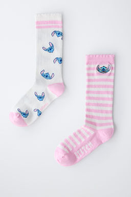 PACK DOS CALCETINES LARGOS LILO & STITCH  DISNEY / Rosa - Zara фото 4