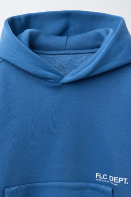 BASIC SLOGAN HOODIE