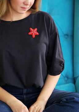 Klart набор для вышивания 10-012 Брошь. Морская звезда 5.5 х 5.5 см