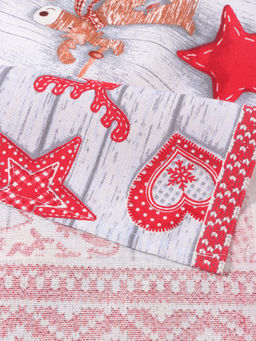 Скатерть новогодняя рогожка DomoVita Чудеса 150?150 см, хл100%, 170 г/м?