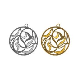 Zlatka Филигранные элементы FDP-019 2.9 см круг 4 шт СК/Распродажа под золото  фото 4