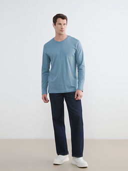 Bisiklet Yaka Uzun Kollu Erkek Ti??rt