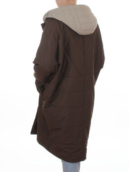 8030 BROWN Куртка демисезонная женская (100 гр. холлофайбер)