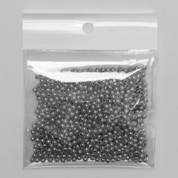 Цена за 2 шт. Бусина «Гематит» d=3 мм, (набор 10 г), цвет серебро