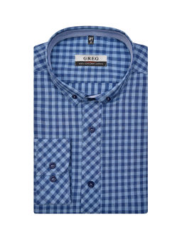 Сорочка мужская длинный рукав GREG 225/211/6071/ZS/P/1b
