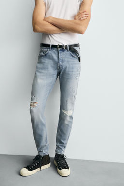 RIPPED SKINNY FIT JEANS - Zara фото 5