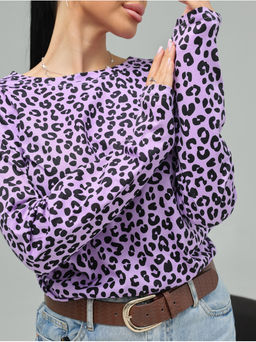 Лонгслив Леопард женский коричневый - София фото 32