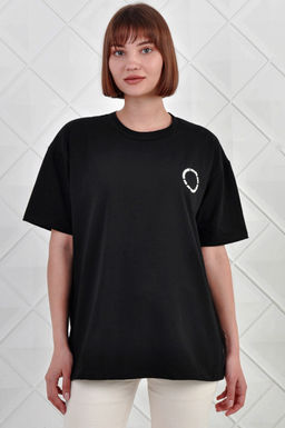Арт. 3738 Футболка женская 42-52 (6 шт) Цвет:черный - Калинка фото 12