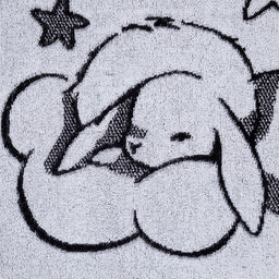 Полотенце махровое Этель Зайки на облаках, 70х130 см, 100% хлопок, 420гр/м2  фото 2