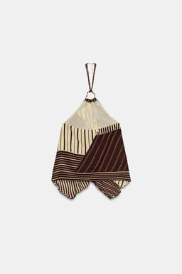 TOP HALTER ESTAMPADO ABALORIOS / Crudo / Marr?n - Zara фото 8