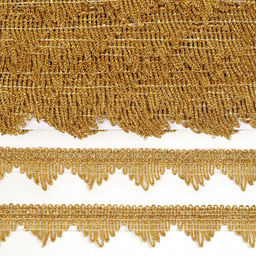 Тесьма отделочная TBY арт.13-5061 шир.40 мм цв.золото уп.13.71м