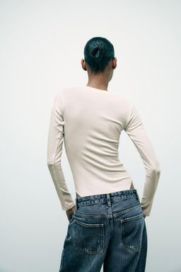 COTTON MODAL BODYSUIT - Zara фото 35