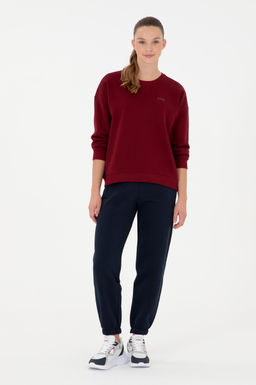 Штаны спортивные U.S. Polo Assn женские темно-синие хлопок с полиэстером  фото 3