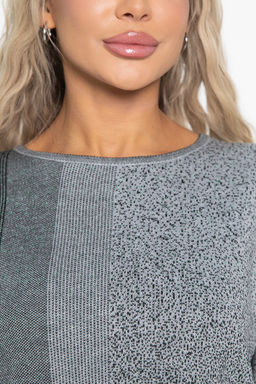 Джемпер Орлеан (серый/изумруд) Б14998-4М