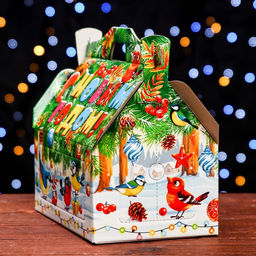 Подарочная коробка Песни зимы , КОРМУШКА, 26,4 х 14 х 18,5 см - Simaland фото 8