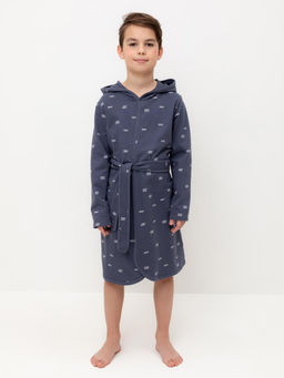 К 5763/стальной,штиль халат дет