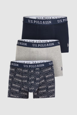 Erkek Lacivert 3l_ Boxer Tak_m_
