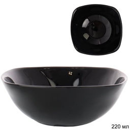 Салатник квадратный 220 мл 140 мм черный / BNFW55T (Black) /уп 6/72/
