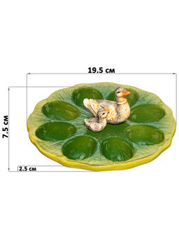 Тарелка д/фарш. яиц 19,5*19,5*7,5 "Уточка" керамика