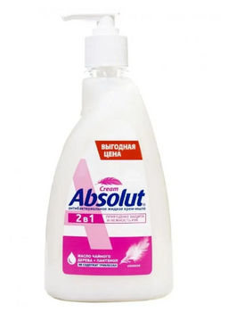 АБСОЛЮТ CREAM 2в1 жидк.мыло 500гр Нежное (12шт/кор)