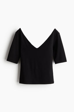 Top de punto con escote en V - H&m фото 8