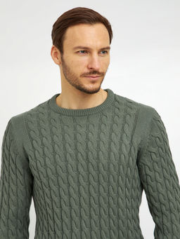 джемпер мужской из хлопка с косами - Glenfield фото 5