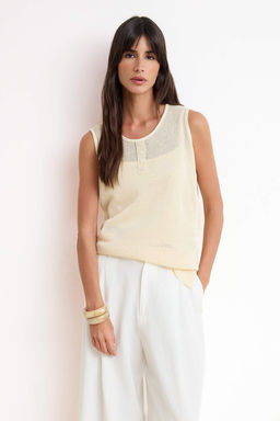 Ekru Triko-Orme 2li Set Urun Triko Bluz TWOSS26BZ00305