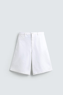 BERMUDA CHINO RELAXED FIT / Blanco