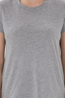 Kad_n Gri Melanj Basic Ti__rt Sepette S_rpriz _ndirim - U.s. polo assn фото 6