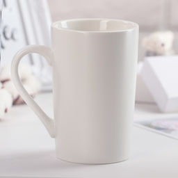 Кружка Доляна Зонт на двоих, 380 мл, фарфор, белая