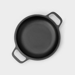 Сковорода - крышка Wild Kitchen, порционная, d=22 см, лопатка и губка в комплекте, чугун  фото 4