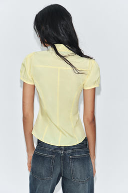 TOP POPEL?N LAZADA / Amarillo claro - Zara фото 2
