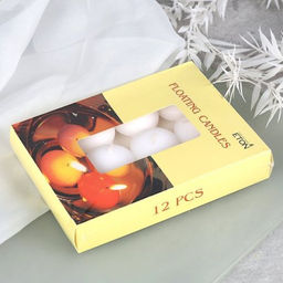 Свеча 12 штук плавающие / EY002512 /уп 48/ (Белый) - Галеонтрейд фото 5