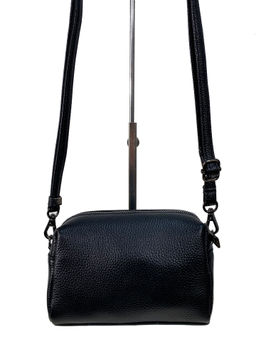 Кросс боди из натуральной кожи, цвет черный - Greta фото 2