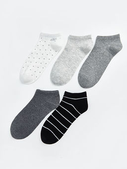 Desenli Kad?n Patik ?orap 5li