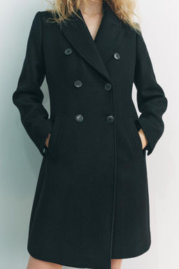 WOOL DOUBLE-BREASTED COAT - Zara фото 3