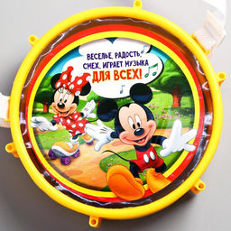 Барабан детский Весёлые ноты, Микки Маус и друзья, МИКС - Disney фото 5