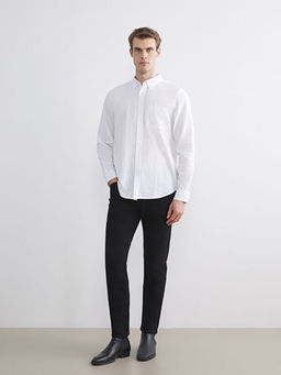 Regular Fit Uzun Kollu Erkek Dokulu G?mlek