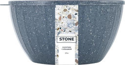 Цена за 2 шт. Салатник Sugar&Spice STONE с крышкой 1,7л темный камень SE186611026