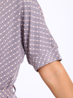 Пижама с халатом МИШЕЛЬ-1: брюки, топ, халат (персик № 20/3) - Ивановская трикотажная компания фото 8