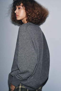 100% WOOL OVERSIZE JUMPER - Zara фото 9