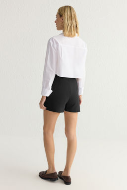 TRENDYOLMILLA Kahverengi Pilili Dokuma Sort Etek TWOAW24SR00014 фото 5