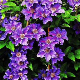 Клематис гибридный Ашва