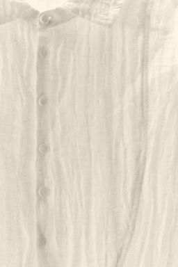 LIMITED EDITION CREASED-EFFECT LINEN BLEND SHIRT - Zara фото 18