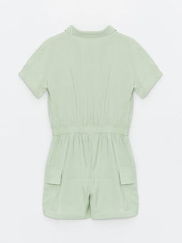 G?mlek Yaka Basic K?sa Kollu K?z ?ocuk Tulum - Waikiki фото 2